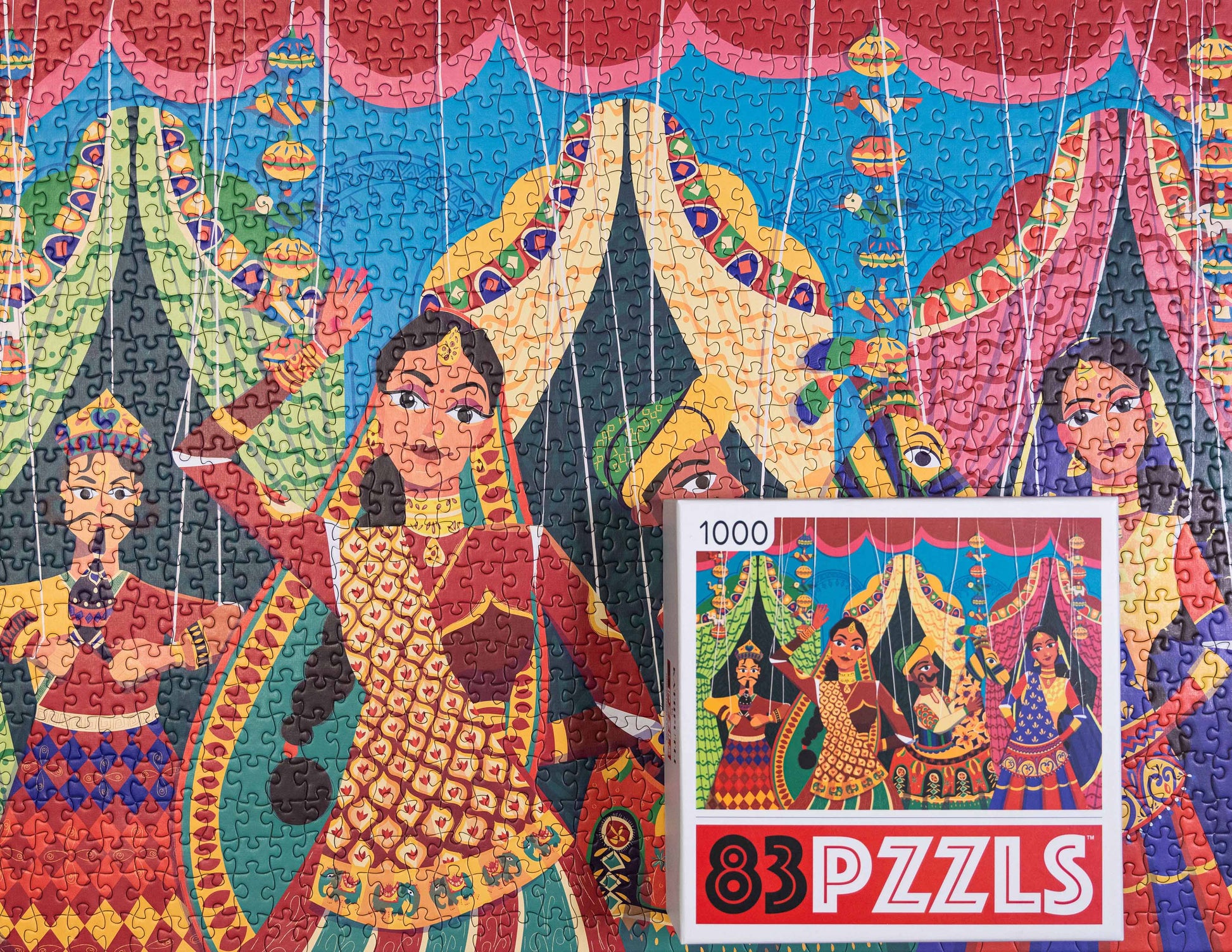 Indian puppetry art jigsaw puzzle