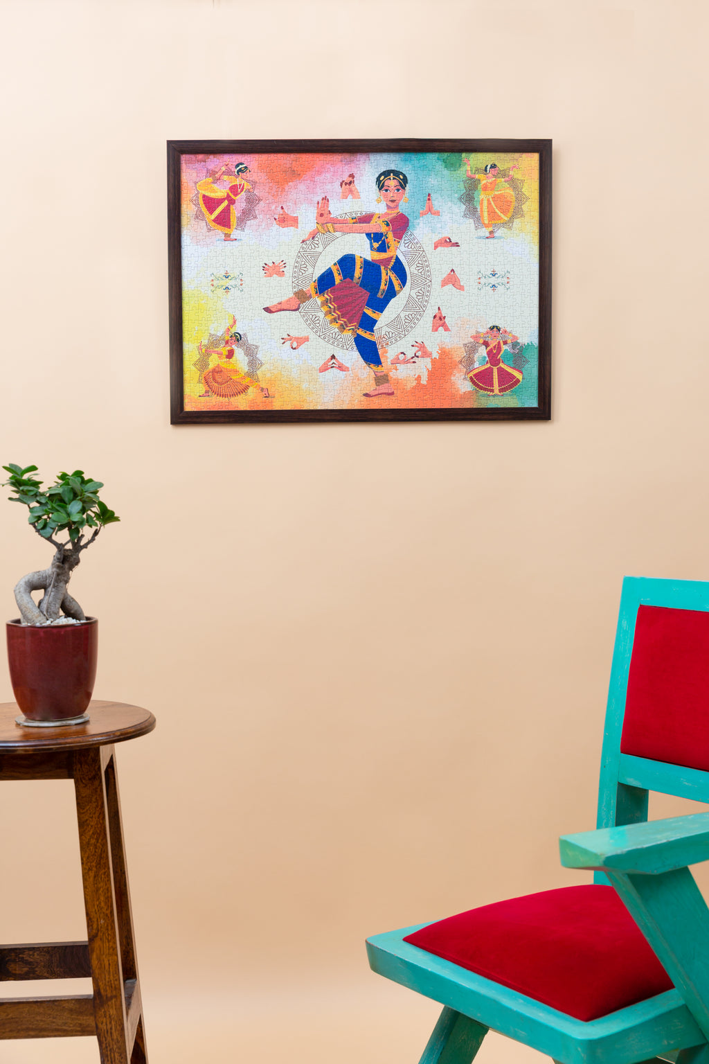 Indian classical dance art puzzle for adults