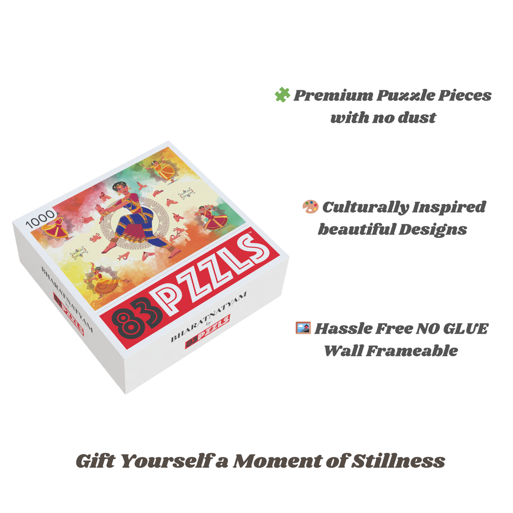 Indian classical dance art puzzle for adults