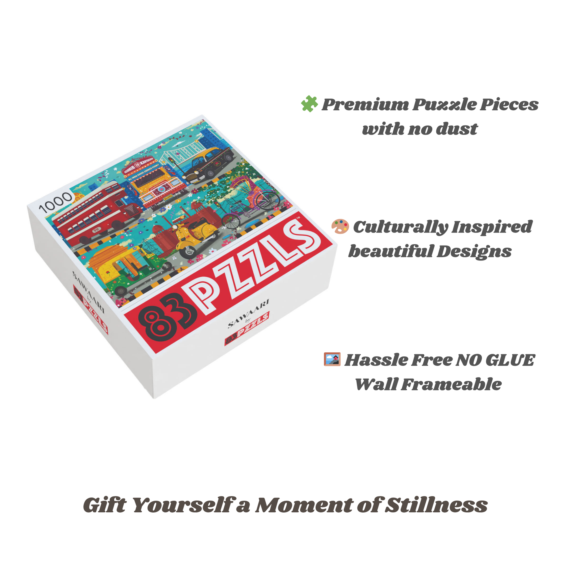 vintage Indian vehicles 1000 pieces puzzle for adults