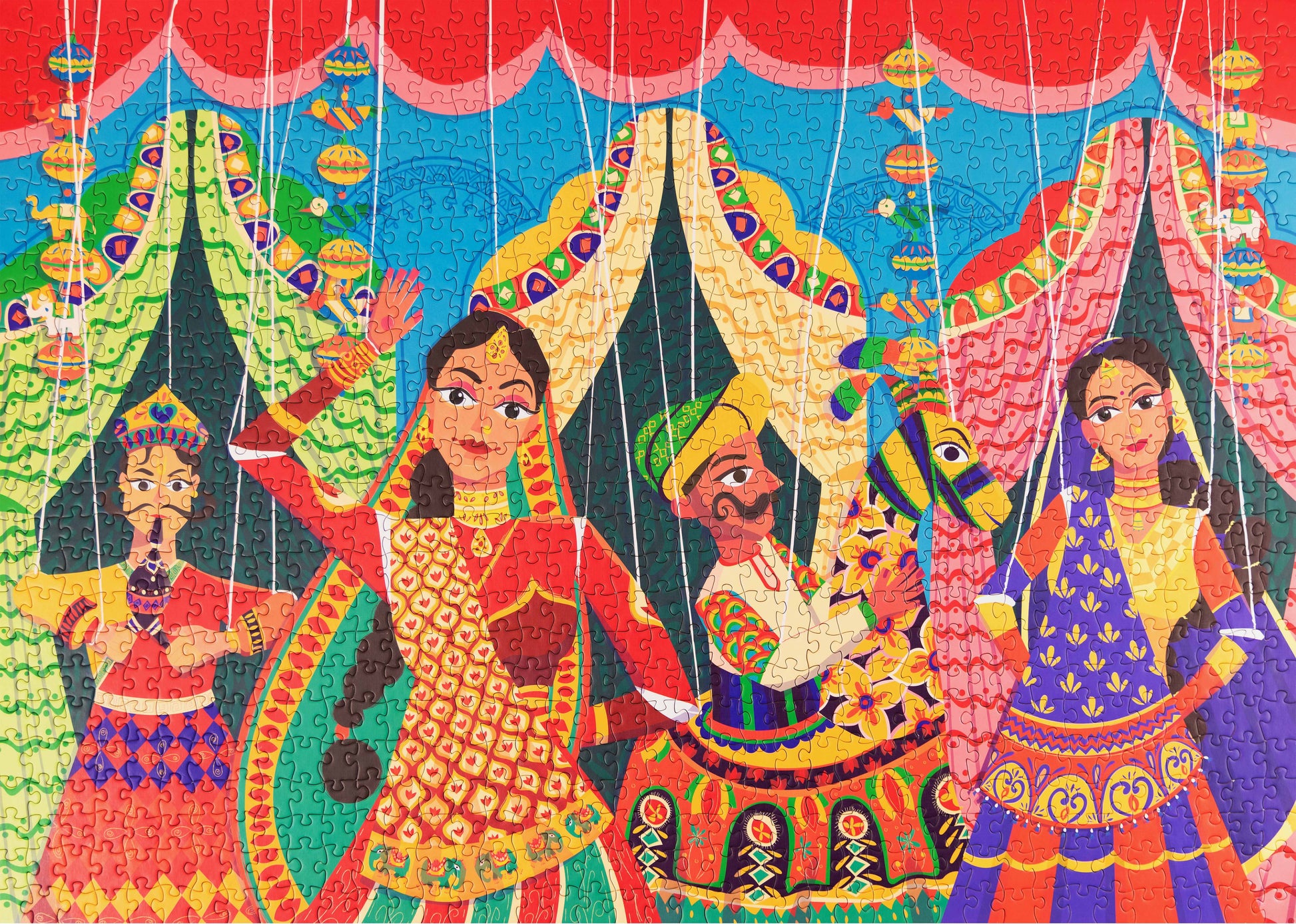 Indian puppetry art jigsaw puzzle
